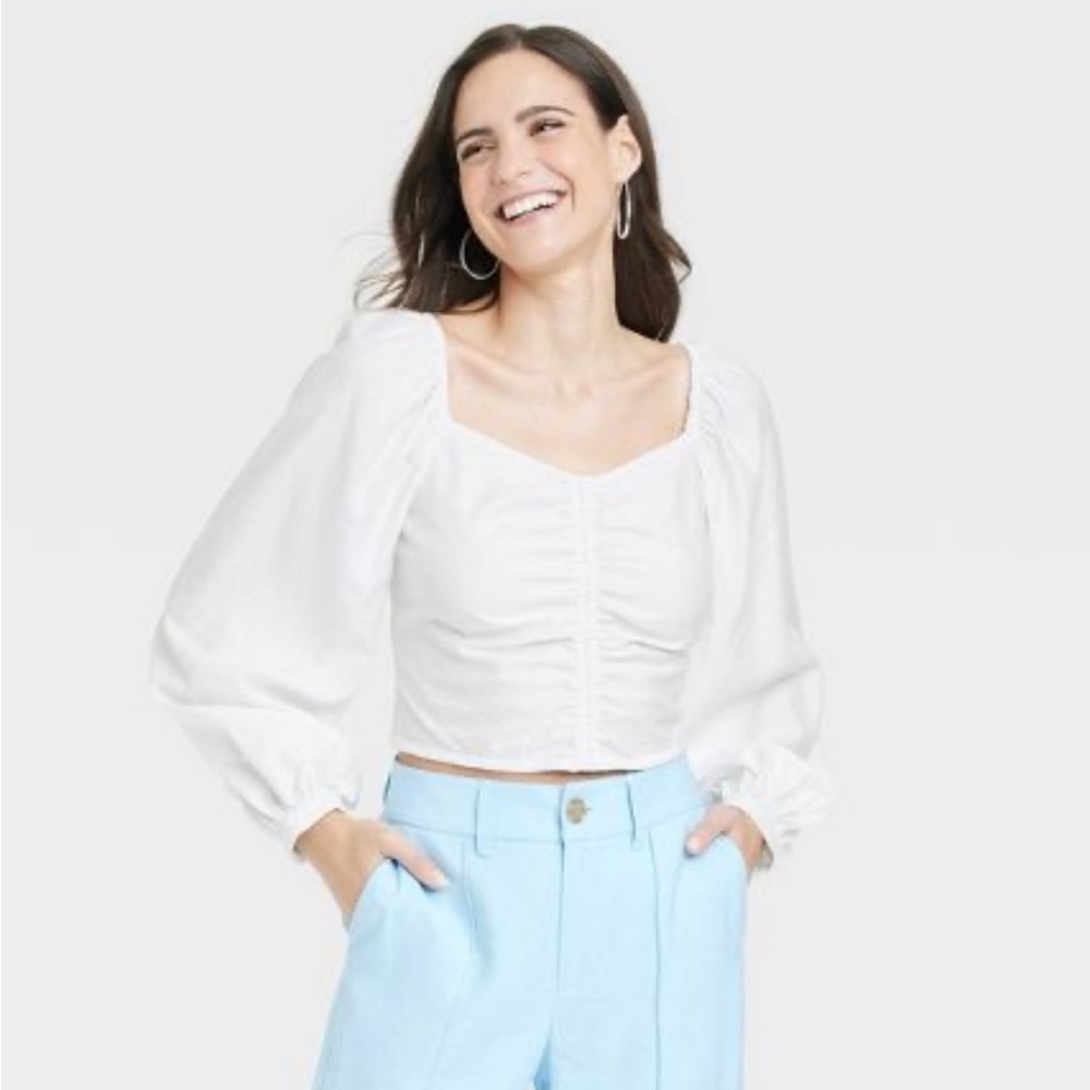 Ballon Sleeve Top